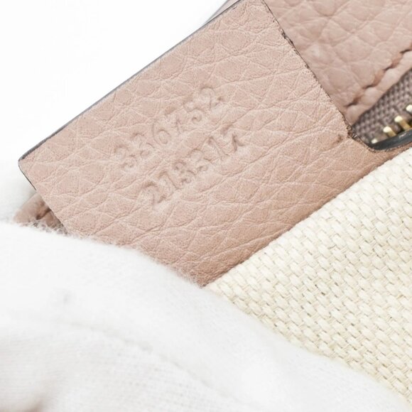 GUCCI GG Interlocking Chain Tassel Shoulder Hand Bag Leather Pink Gold 79EF745 - Picture 15 of 15